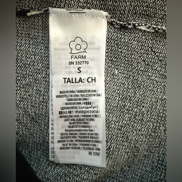 Farm Rio Off-White Elegance Scarf Knit Mini Dress - Picture 5 of 7